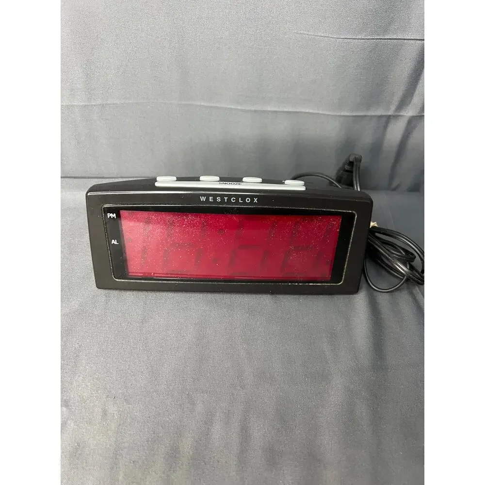 Westclox Large Display Dimmable Alarm Clock Model 49824